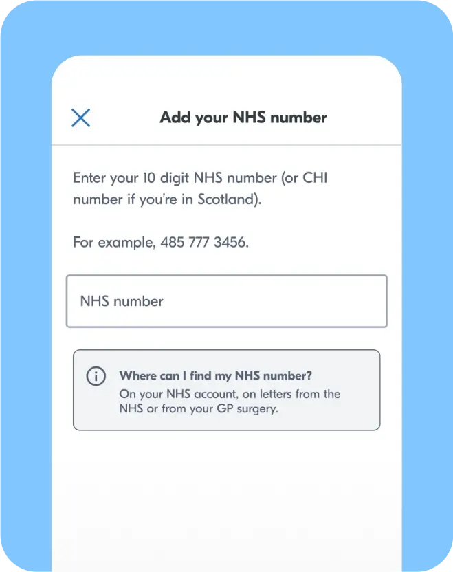 Yoti app screen showing how to add self asserted personal details